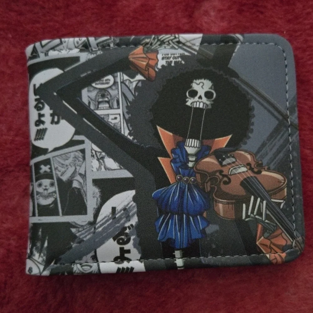 New one piece anime manga leather wallet